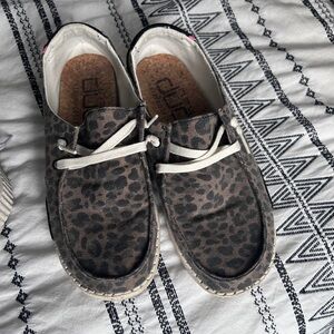Cheetah hey dude shoes